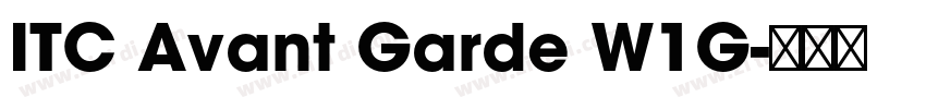 ITC Avant Garde W1G字体转换